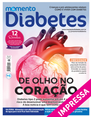 Capa Momento Diabetes - Edição 19 - DE OLHO NO CORAÇÃO