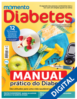 Capa Revista Digital Momento Diabetes - Edição 20 - MANUAL PRÁTICO DO DIABETES